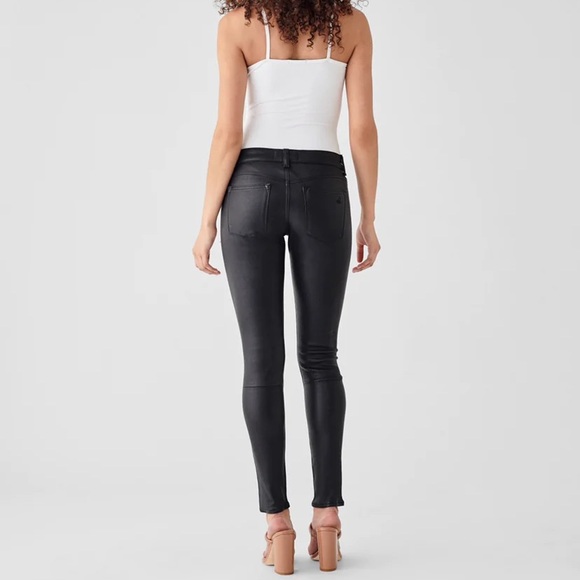 DL1961 - Emma Low Rise Skinny in Poseidon Size 25 Leather - Picture 3 of 12